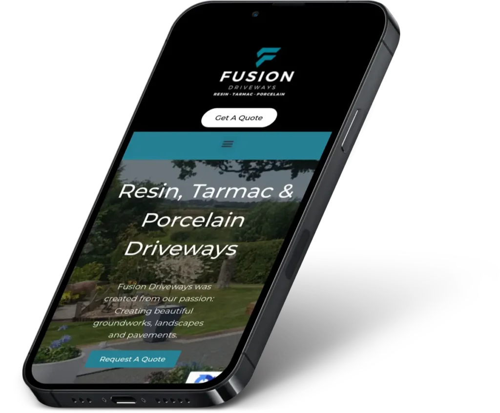 Fusion driveways mobile render